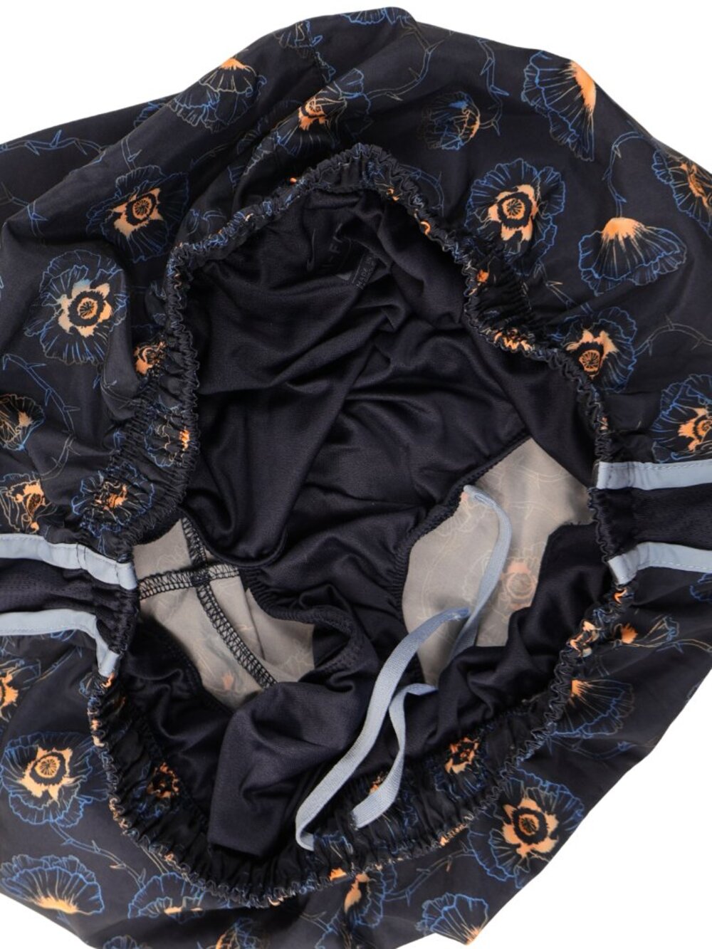Nike Dri-FIT Floral Running Shorts Navy Blue Athletic Women's Size M - Picture 8 of 8